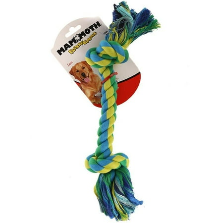 Mammoth Leather Bones - Mammoth Pet Products Central Pet Flossy Chews Tug Toss Color Bone Large 14in