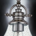 thumbnail image 6 of Luxury Traditional Indoor Ceiling Light, 12.50''H x 13.50''W, with Classic Style Elements, Vintage Design, Brushed Nickel Finish and Clear Seeded Glass, UQL3669, 6 of 7