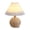 Beige, variant on syligr Pleated Table Lamp for Bedroom, LED Rattan Ball Nightstand Light, Desk Lamp for Living Room Office Dorm, Umbrella-Shaped Ambient Light for Reading, USB Powered, Gift for Home Decor