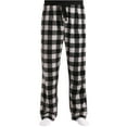 thumbnail image 2 of Cyglowse Buffalo Plaid Pajama Pants Men Lightweight Checkered Pj Pants Straight Leg Lounge Sleep Bottoms Black L, 2 of 5