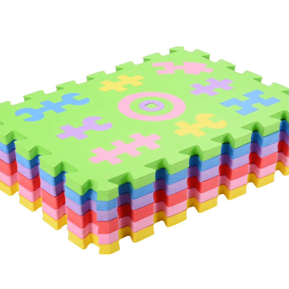 Children EVA Happy Cube Puzzle Play Mat Block Mat Jigsaw Puzzle Mat (6 Pieces a Pack) Walmart