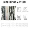 thumbnail image 5 of Nawypu  Square Black White Minimalist Abstract Stripes Chenille Jacquard Cushion Case Luxury Modern Throw Pillow Cover Decorative Pillow for Couch Living Room Bedroom Car, 5 of 5
