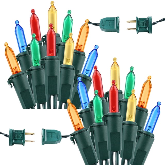 Luces navideñas Brizled, paquete de 2 unidades, 20 m, 100 LED multicolor, 120 V