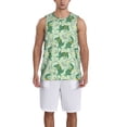 thumbnail image 6 of Rocae Cute Dinosaurs in Space for Men's Basketball Jersey Lightweight and Breathable Athletic Tank Top,Quick-Drying Sports Jersey XX-Large, 6 of 9