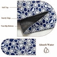 thumbnail image 6 of Navy Blue Geometric 2'x6' Runner Rugs for Hallway Kitchen Bedside Non Slip Washable, Vintage Abstract Art Entryway Rug Runners with Rubber Backing, Long Carpet Runner for Laundry Room, 6 of 8