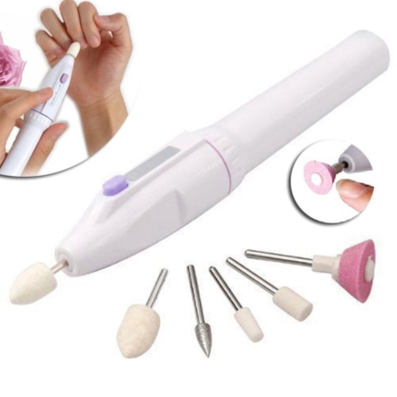 Nail Art Drill KIT Electric FILE Buffer Bits Acrylic Portable Salon Machine Set