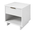thumbnail image 6 of Manhattan Comfort Granville Solid Wood Nightstand 1.0 in White - Set of 2, 6 of 12