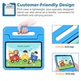 thumbnail image 4 of Fintie Kids Case for iPad 10th Generation (10.9 inch 2022 Model), Kiddie Lightweight Shockproof Kids Friendly Stand Cover with Pencil Holder, Blue, 4 of 9
