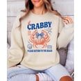 thumbnail image 6 of If Crabby Please Return to the Beach Sweatshirt Funny Coastal Crab Crewneck for Women Kids Family Sand Sweatshirt Adult X-L, 6 of 8