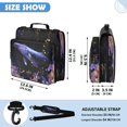thumbnail image 3 of Zipper Binder with Shoulder Strap 2 inch 3 Ring Waterproof File Folder Organizer Bag 500 Sheet Whale and Rose Pattern, 3 of 8