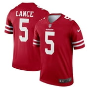 Men's Nike Trey Lance Scarlet San Francisco 49ers Legend Jersey