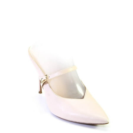 

Pre-owned|Michael Michael Kors Womens Leather Mary Janes High Heels Blush Size 10 M