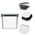thumbnail image 6 of Storage Containers,Glass Food Storage Containers Pantry Microwave Storage Containers With Lids Storage Container With 2PC Square Transparent Airtight Jar Fresh Keeping Box Kitchen Grain Storage, 6 of 9