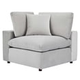 thumbnail image 6 of Sofa, Velvet, Light Grey Gray, Modern Contemporary Urban Design, Living Lounge Room Hotel Lobby Hospitality, 6 of 10