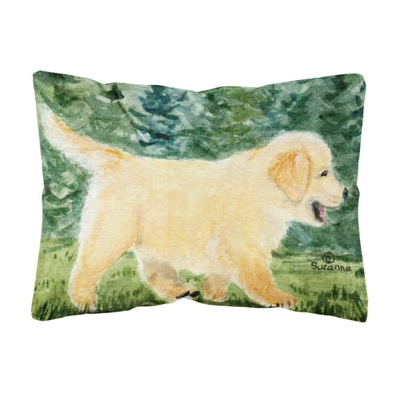 Dog Portrait/Landscape Painting Fabric Decorative Pillow