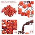 thumbnail image 2 of Mobestech Frosted Berry Orange Christmas Flower Decor for Home and Hair Accessories 200Pcs, 2 of 5