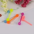 thumbnail image 4 of DESIGNICE 20pcs Colorful Acrylic Barbell Nipple Bar Piercing 1.8mm Jewelry, 4 of 4