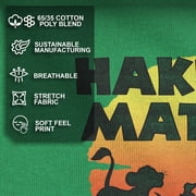Mens Lion King Hakuna Matata Sunset Circle Graphic Tee Kelly Heather X Large