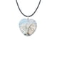 thumbnail image 1 of Zhuge Collar con colgante de árbol de la vida, joyería, colgante de plata hecho a mano, corazón de melocotón, piedra natural, corazón, cristal, collar de árbol de la vida (blanco leche), 1 of 5