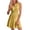 Yellow, variant on cocolona Summer Dresses for Women V Neck Sleeveless Elastic Waist Mini Dress Vacation Beach Ruffle Sundress