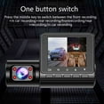 thumbnail image 4 of ZFYXGS 3 Channel Dash Cam Front And Rear Inside, 1080P Dash Camera For Cars, Dashcam Three Way Car Camera With IR Night Vision,Loop Recording,Motion Detection, 4 of 6