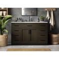 thumbnail image 2 of Elegant Kitchen and Bath Alden 54 inch Single Bathroom Vanity in Mocha Brown, 2 of 10