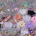 thumbnail image 2 of 1 Box Nail Decals Cute 3D Effect Resin Nails Aurora Rhinestone Tools DIY Supplies, 2 of 8