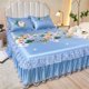 thumbnail image 4 of Yuarrent Lujosa auxiliar de mármol S Para Sala, mesita de noche moderna de roble con lámparas únicas, suave Donotbleach Juegos de cama estilo europeo, 4 of 6