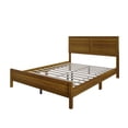 thumbnail image 4 of Home Design Norton Solid Wood Full Platform Bed With Slats Support, No Box Spring Required, Brown, Easy Assembly, 4 of 10