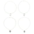 thumbnail image 3 of 4Pcs Guitare Pic Collier en Acier Inoxydable Alliage d'Aluminium Slick Surface Pic Plectrum Collier 50cm Circonférence, 3 of 14