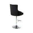 thumbnail image 6 of Meridian Furniture Claude 34.5"H Velvet Adjustable Bar Stool in Black, 6 of 6