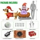 thumbnail image 4 of Muñeco de nieve inflable para decoración navideña de 2,4 m con LED giratorio, 4 of 9