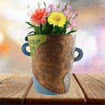 thumbnail image 5 of Abstract Rainbow Head Planter, Graffiti Face Planter with Drainage, Flower Plant Pots for Indoor Plants A Large Size, 5 of 5