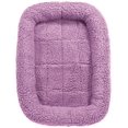 thumbnail image 1 of Slumber Pet Sherpa Crate Dog Beds Soft Plush Comfortable Bed for Dogs Choose Size & Color (Small - Lavender), 1 of 1