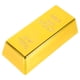 thumbnail image 1 of unidad de lingote de oro falso hueco de plástico simulado, barra de oro artificial creativa, accesorio decorativo para fiestas y actividades (dorado)., 1 of 7