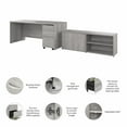 thumbnail image 6 of Studio C 72W Desk with Storage and Drawers in Platinum Gray - Engineered Wood, 6 of 7