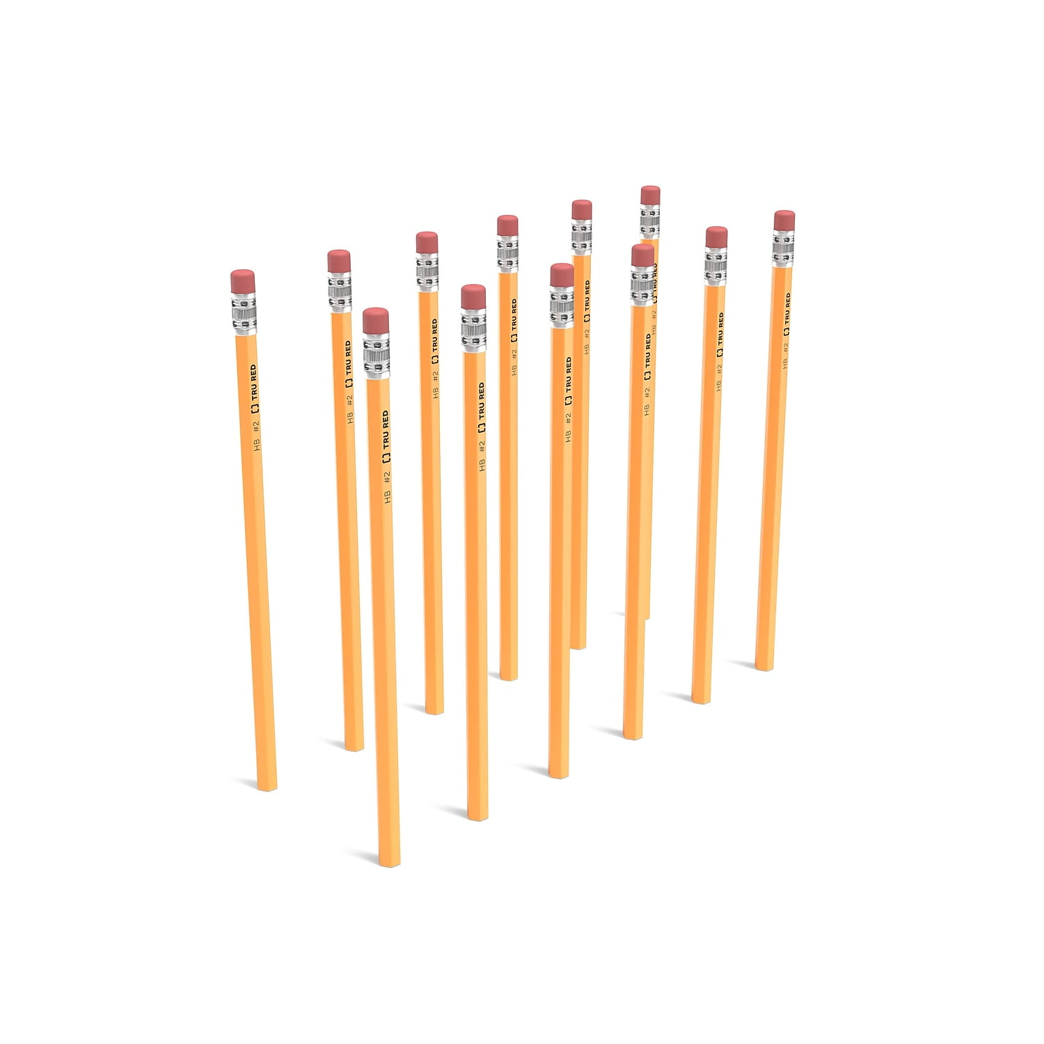 TRU RED Wooden Pencil 2.2mm #2 Medium Lead 72/Pack TR58565