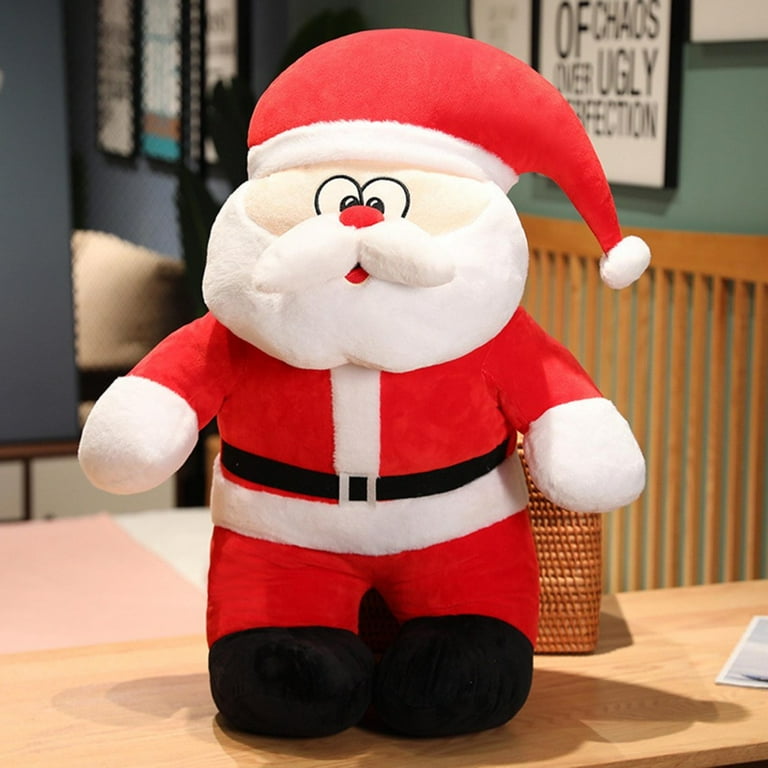 Christmas Santa Claus Plush Toys Anti Wrinkle Plush Material Suitable For Home Office Bedroom Decoration