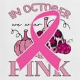 thumbnail image 6 of Wild Bobby In October We Wear Pink Pumpkin Cheetah Print Breast Cancer Awareness Women Graphic Long Sleeve Tee, White, Small, 6 of 6
