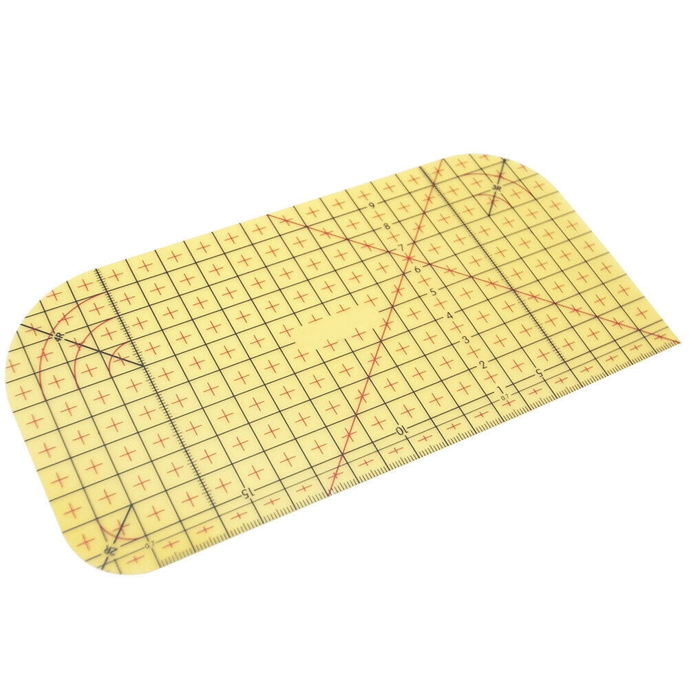 Hot Ironing Ruler,Hot Ironing Measuring Ruler DIY Dry or Steam Ironing Fabric Heat-Resistant Ruler Patchwork Sewing Supplies for Quilting Knitting 1Pack-L Patchwork Tools for Clothing Making