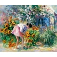 thumbnail image 2 of Haenraets, Willem 30x26 Gold Ornate Wood Framed with Double Matting Museum Art Print Titled - Romantica uno, 2 of 4