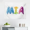 thumbnail image 1 of Olivia Tapestry, Well-Known Traditional Girl Name with Medieval Roots Modern Funny Party Letters, Fabric Wall Hanging Decor for Bedroom Living Room Dorm, 2 Sizes, Multicolor, by Ambesonne, 1 of 1