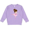 thumbnail image 2 of Inktastic Ballerina, Ballet Girl, Ballet Dance, Brown Hair Toddler Sweatshirt, 2 of 4
