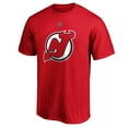 thumbnail image 2 of Men's Fanatics Jack Hughes Red New Jersey Devils Big & Tall Name & Number T-Shirt, 2 of 3