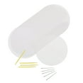 thumbnail image 1 of 30 Pack Round Canvas for Needlepoint Craft, Shape-Circle Perfect for Stitch Decorations, DIY & Needlepoint 7mm, 1 of 8
