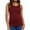 Burgundy, variant on Women Summer Breastfeeding Tank Tops Nursing Shirts Pregnant Solid Color Round Neck Sleeveless Blouse Sleepwear Postpartum Mommy Maternity Clothes Loungewear Burgundy