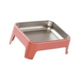 thumbnail image 4 of Dualoai Elevated Dog Bowl Anti Slip Container 15 degree Tilted for Small Animals Dogs Cats pink, 4 of 9
