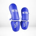 thumbnail image 1 of Espinilleras Seyer para Taekwondo con Empeine Talla Mediana Azul, 1 of 2