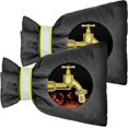 thumbnail image 1 of 2 Pack Outdoor Faucet Covers for Winter 9" H x 7" W, Outdoor Garden Faucet Socks for Freeze Protection, Reusable Waterproof Insulated Faucet Cover, 1 of 5