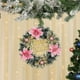 thumbnail image 5 of Herunwer Christmas Wreath with Flocked Pine, Red Poinsettias, Gold Stars, Natural Pine Cones, Holiday Door Decorations, 5 of 6